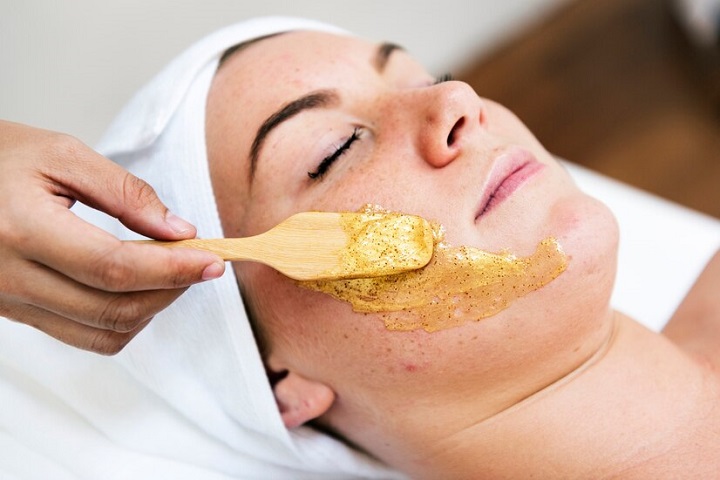 Chemical peels- woman Face treatments