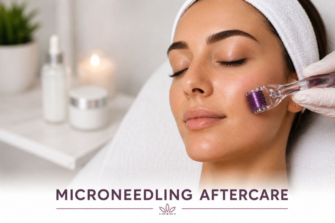 Microneedling aftercare skincare and recovery